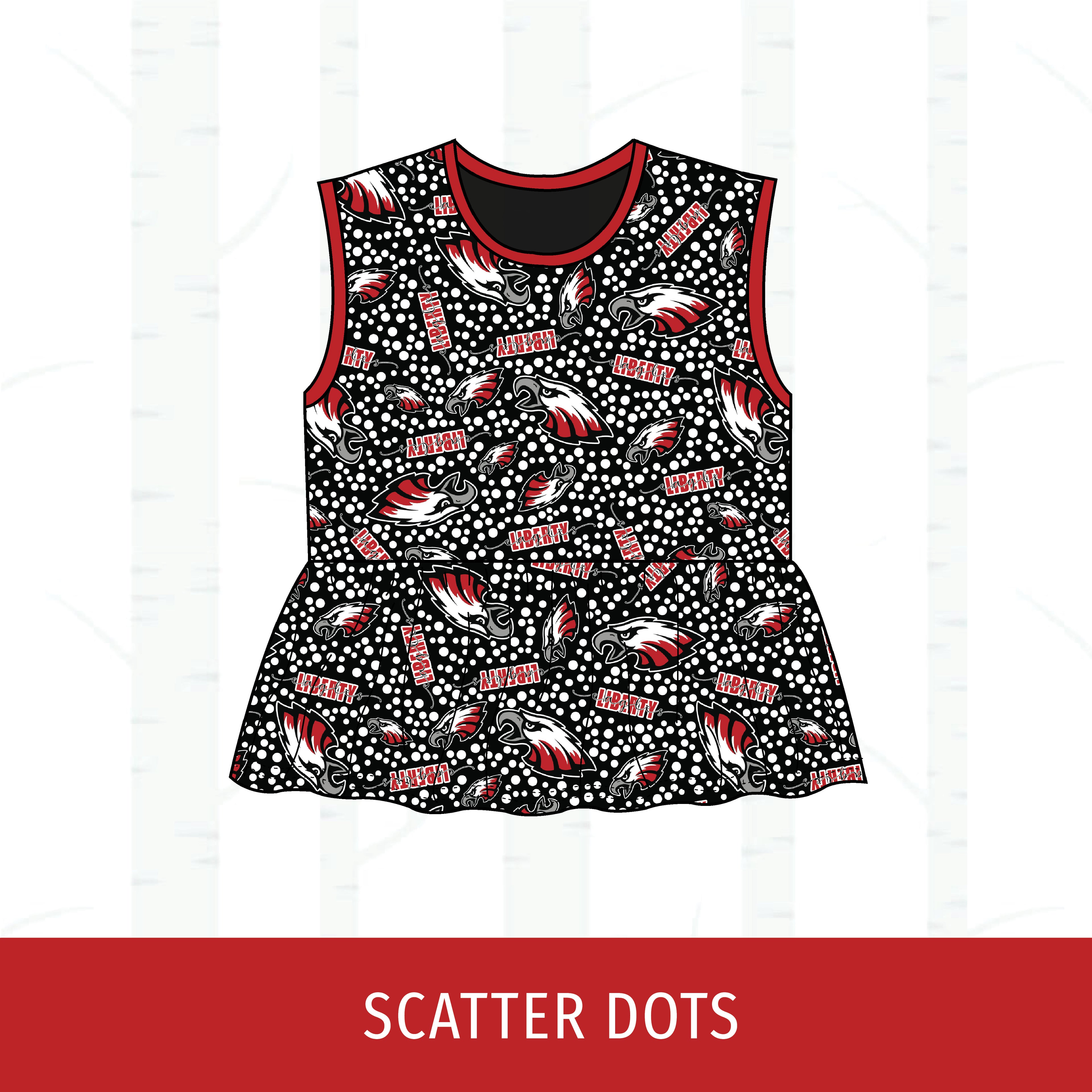 Liberty Eagles Peplum Tank