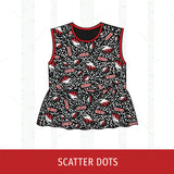 Liberty Eagles Peplum Tank