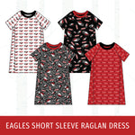 Liberty Eagles Short Sleeve Raglan Dress
