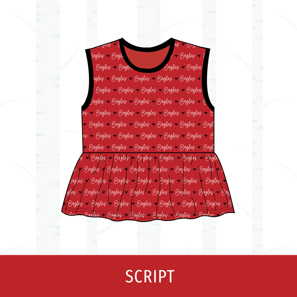 Liberty Eagles Peplum Tank