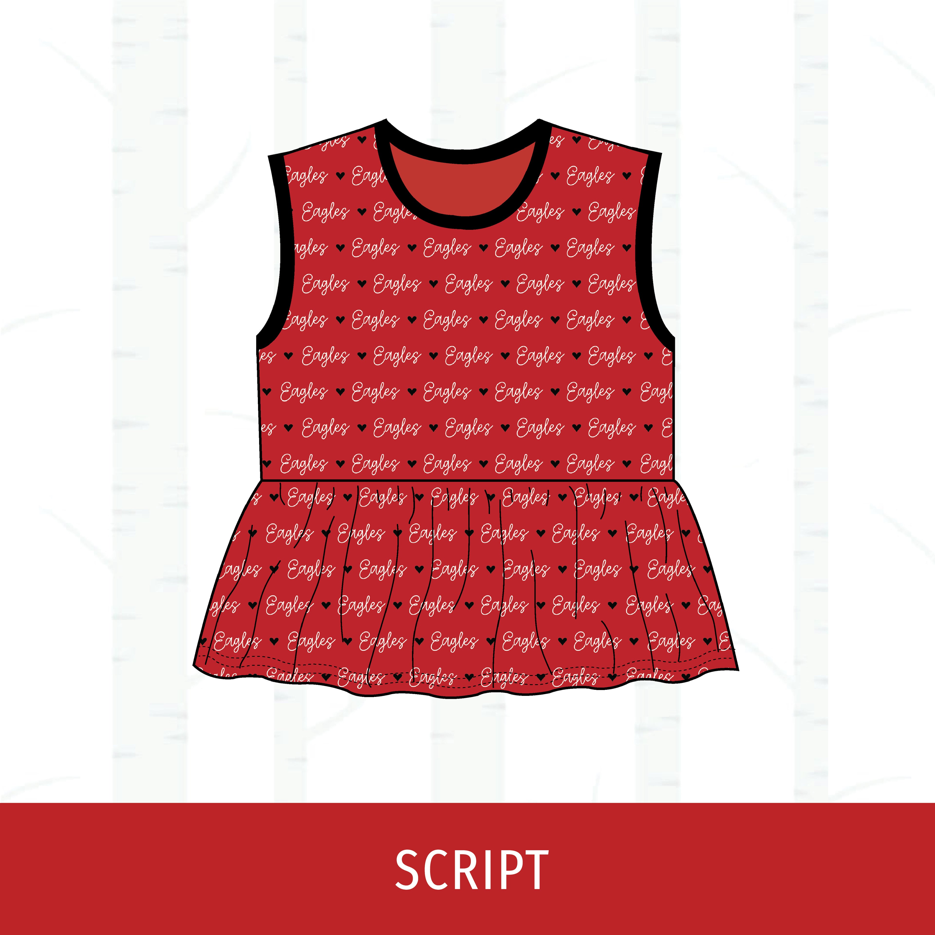 Liberty Eagles Peplum Tank
