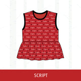 Liberty Eagles Peplum Tank