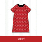 Liberty Eagles Short Sleeve Raglan Dress