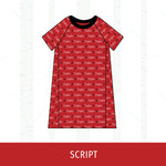Liberty Eagles Short Sleeve Raglan Dress
