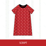 Liberty Eagles Short Sleeve Raglan Dress