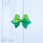 Lime Shamrocks Magnolia Bow