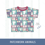 Patchwork Animals Boxy T-Shirt