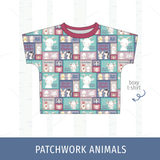 Patchwork Animals Boxy T-Shirt