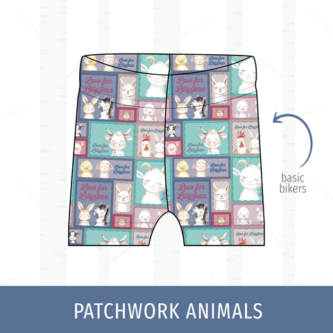 Patchwork Animals Basic Bikers