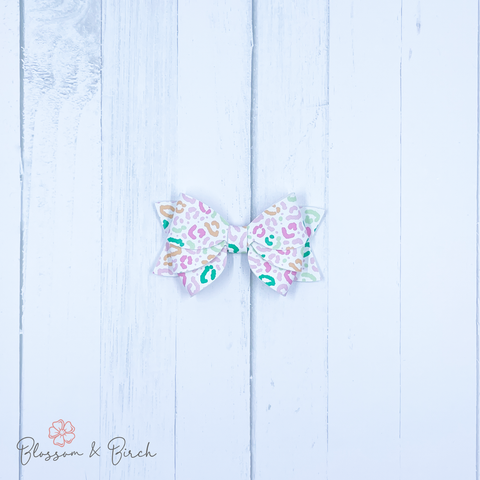 Lucky Cheetah Blossom Bow