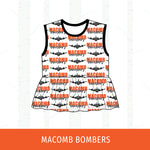 Macomb Bombers Peplum Tank