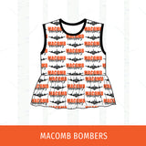 Macomb Bombers Peplum Tank