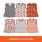 Macomb Bombers Peplum Tank