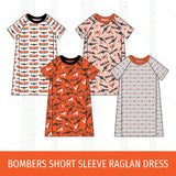 Macomb Bombers Short Sleeve Raglan Dress