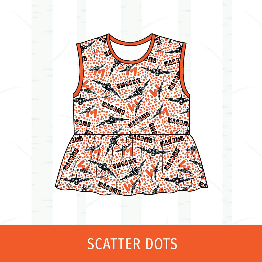 Macomb Bombers Peplum Tank