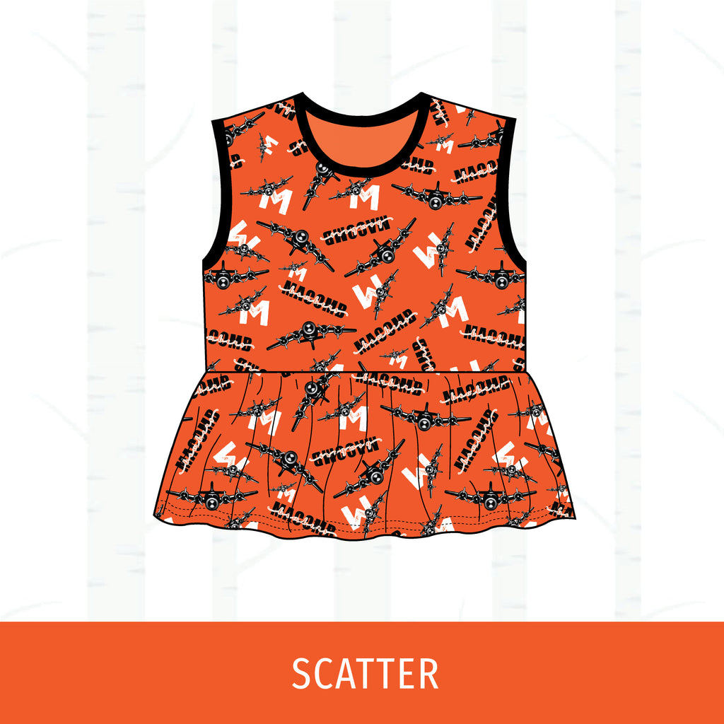 Macomb Bombers Peplum Tank