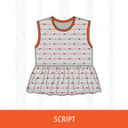 Macomb Bombers Peplum Tank