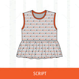 Macomb Bombers Peplum Tank