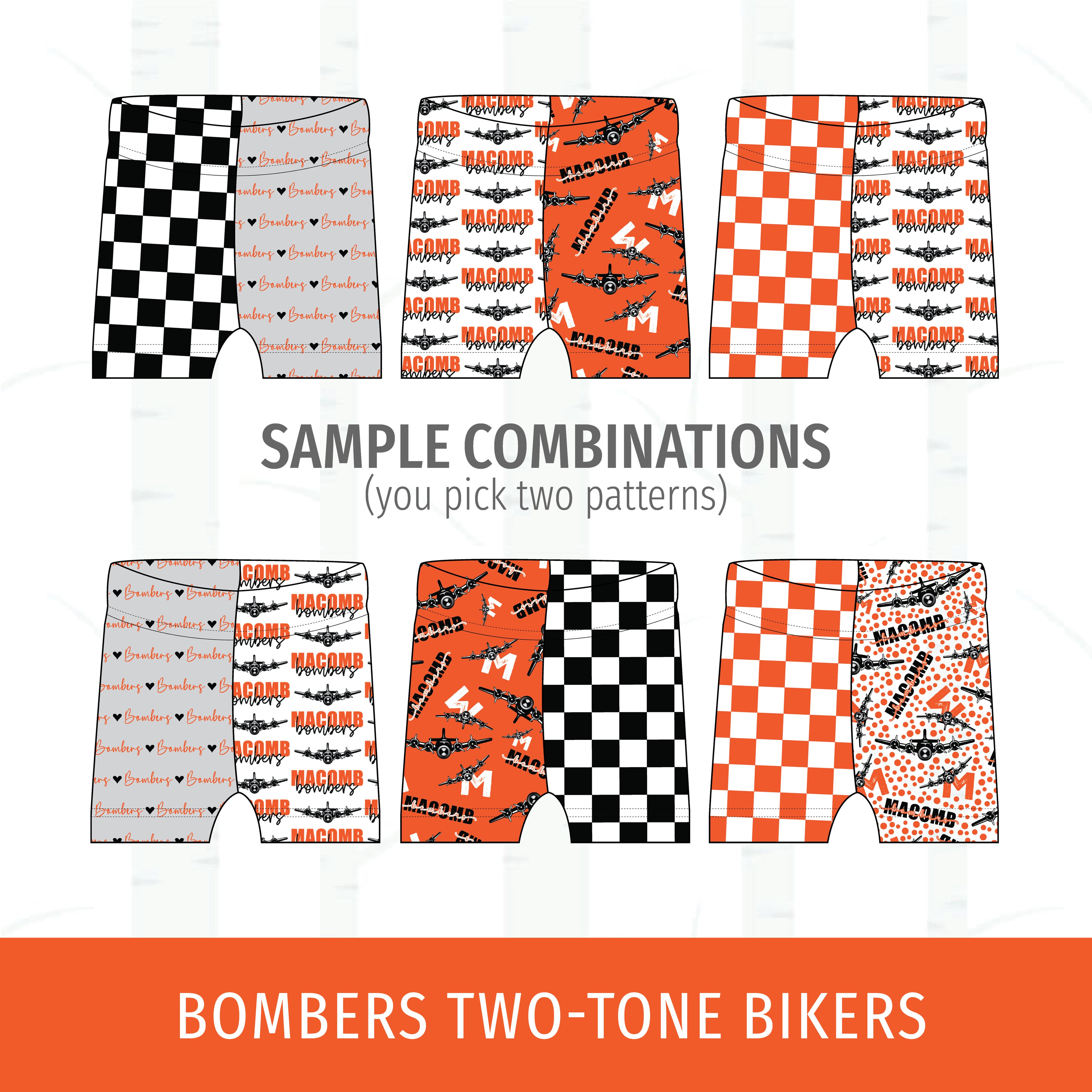 Macomb Bombers Two-Tone Bikers