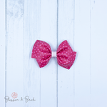 Magenta Hearts Abby Bow