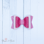 Magenta Hearts Olivia Bow