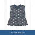 Payson Indians Peplum Tank