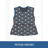 Payson Indians Peplum Tank