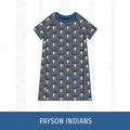 Payson Indians Short Sleeve Raglan Dress