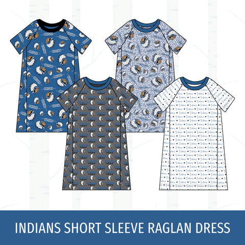 Payson Indians Short Sleeve Raglan Dress