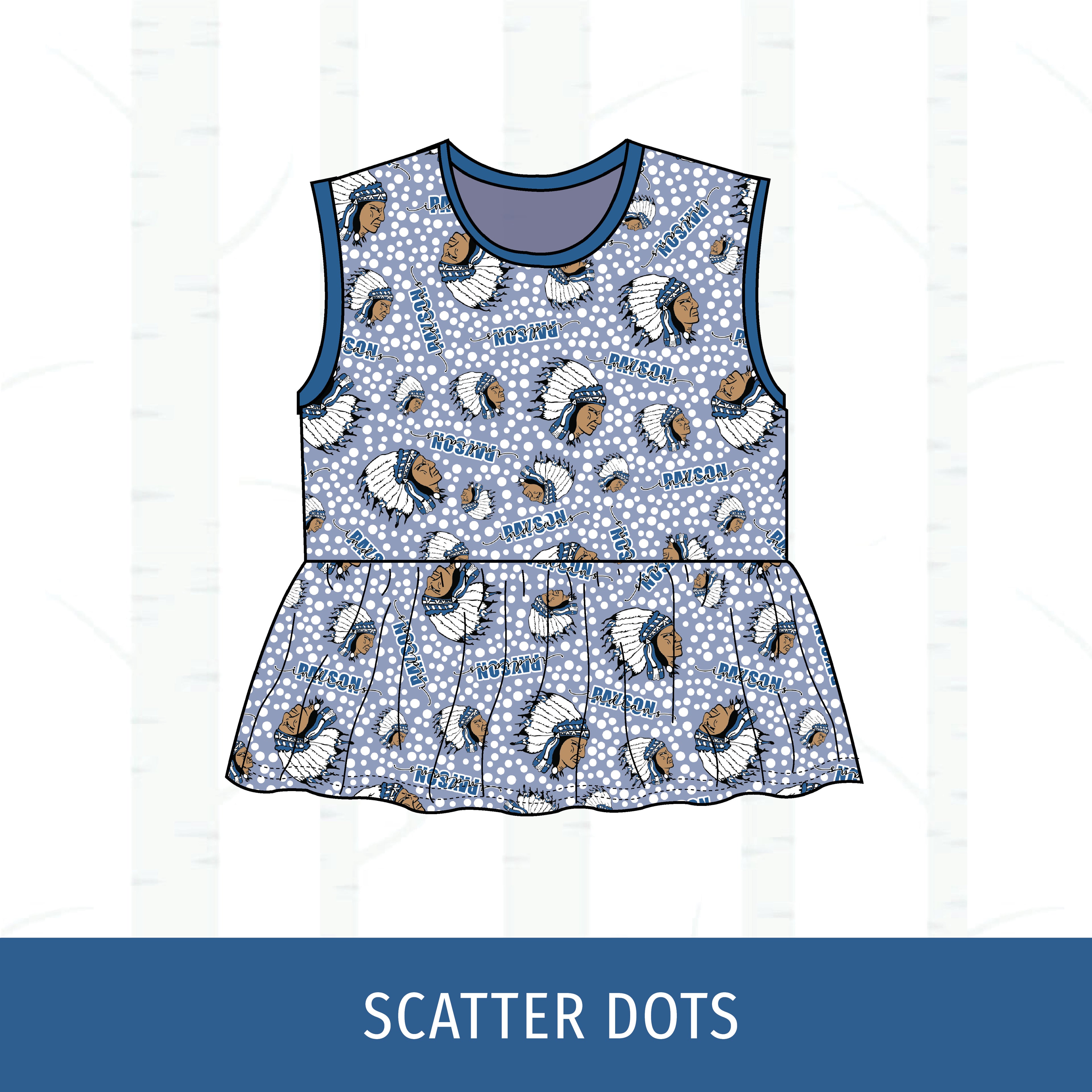 Payson Indians Peplum Tank