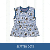 Payson Indians Peplum Tank
