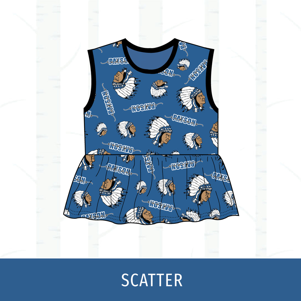 Payson Indians Peplum Tank
