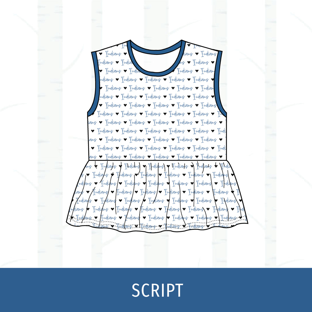 Payson Indians Peplum Tank