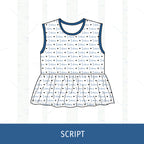 Payson Indians Peplum Tank