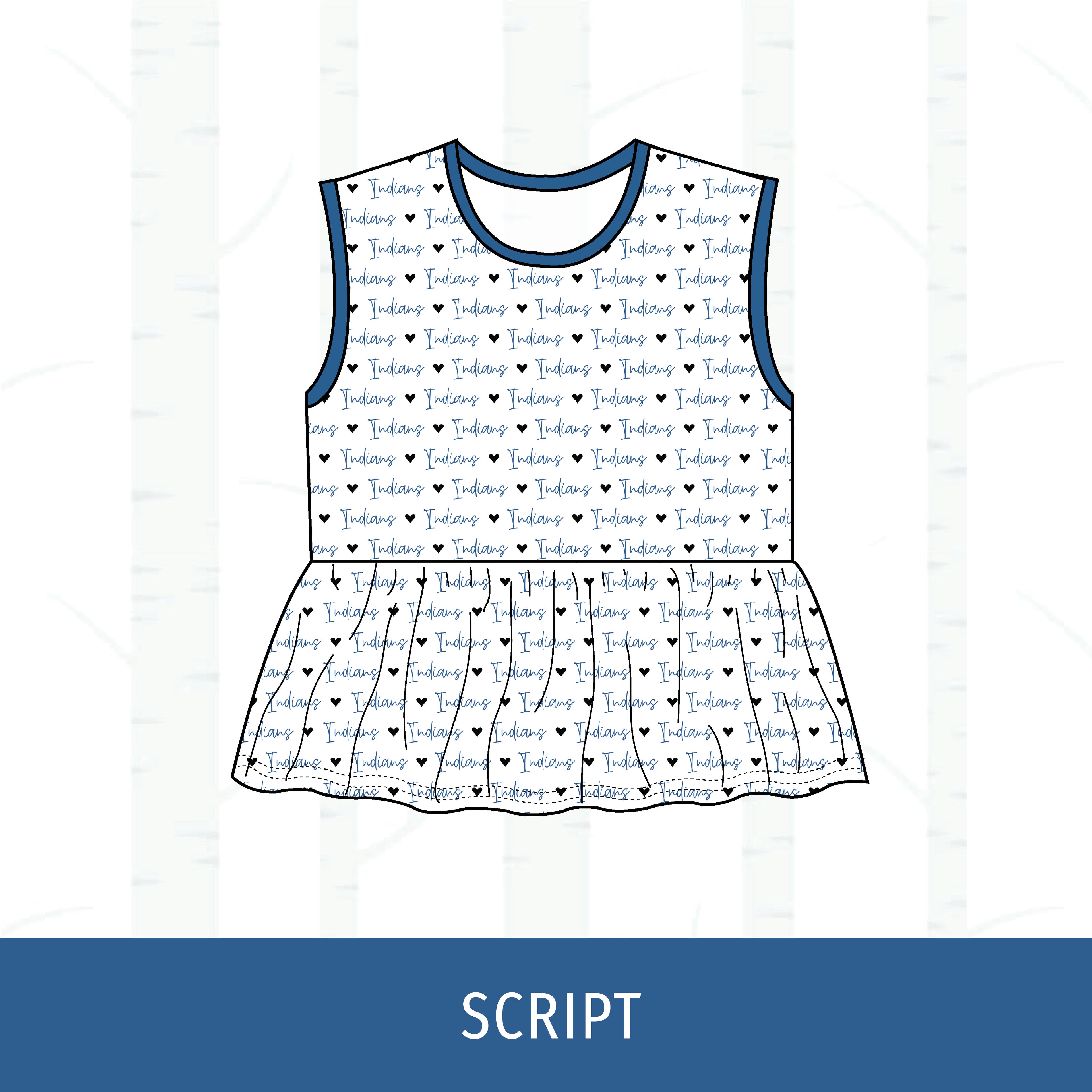 Payson Indians Peplum Tank