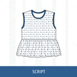Payson Indians Peplum Tank