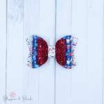 Pretty Patriotic Olivia Bow