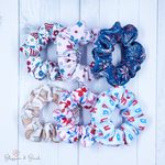 Pretty Patriotic Scrunchies