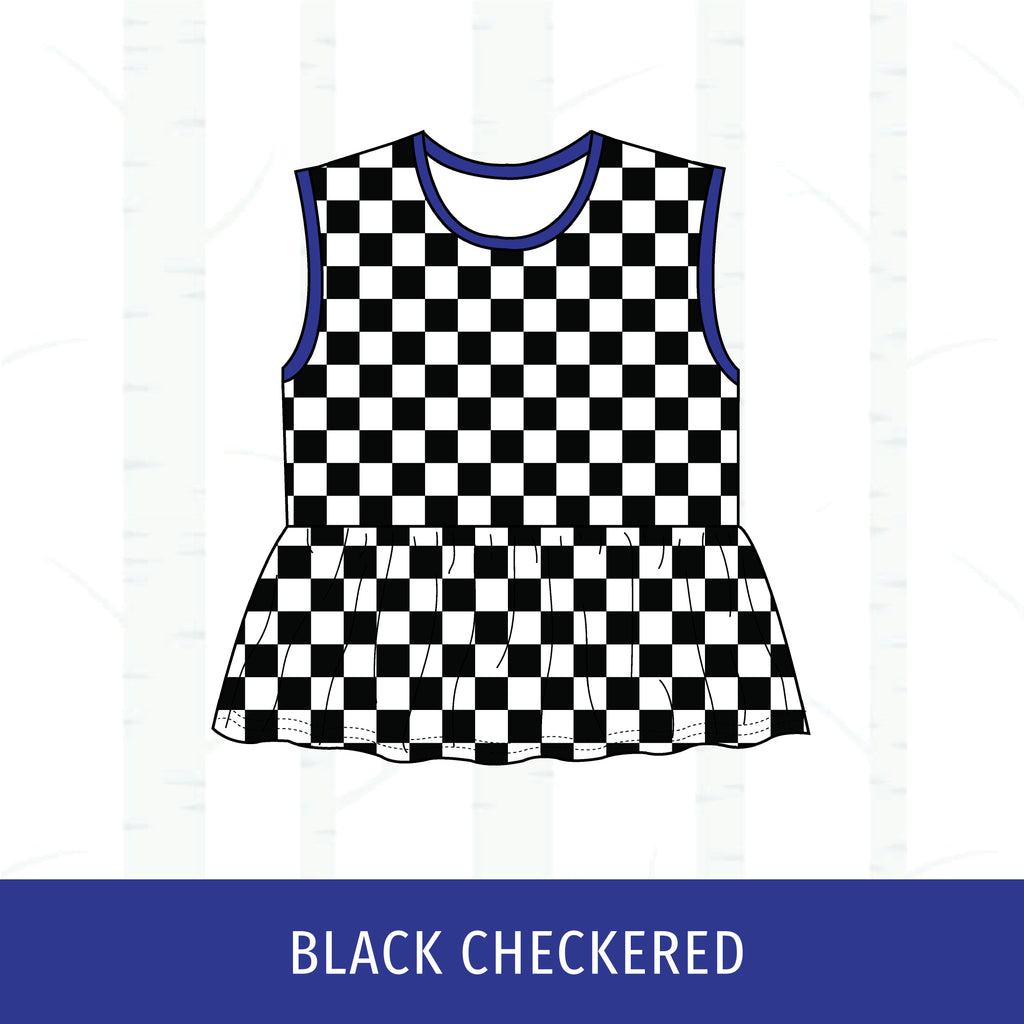 Quincy Blue Devils Peplum Tank
