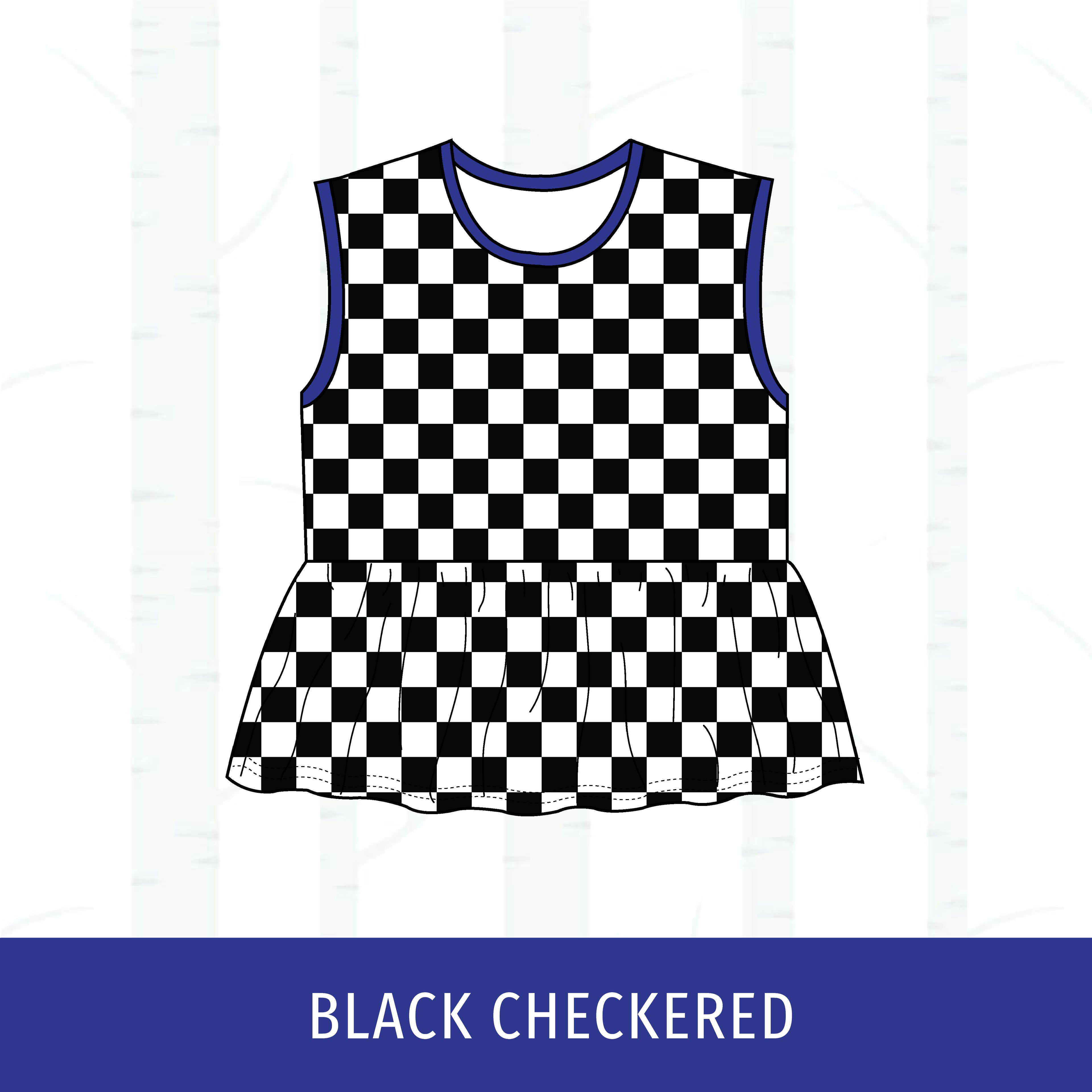 Quincy Blue Devils Peplum Tank