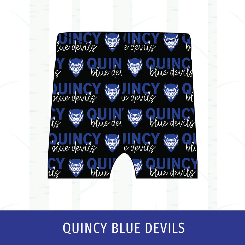Quincy Blue Devils Two-Tone Bikers