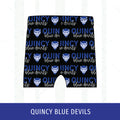 Quincy Blue Devils Two-Tone Bikers