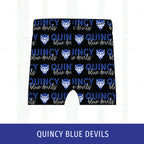 Quincy Blue Devils Two-Tone Bikers