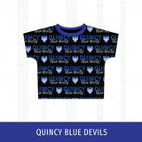Quincy Blue Devils Boxy T-Shirt