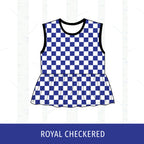 Quincy Blue Devils Peplum Tank
