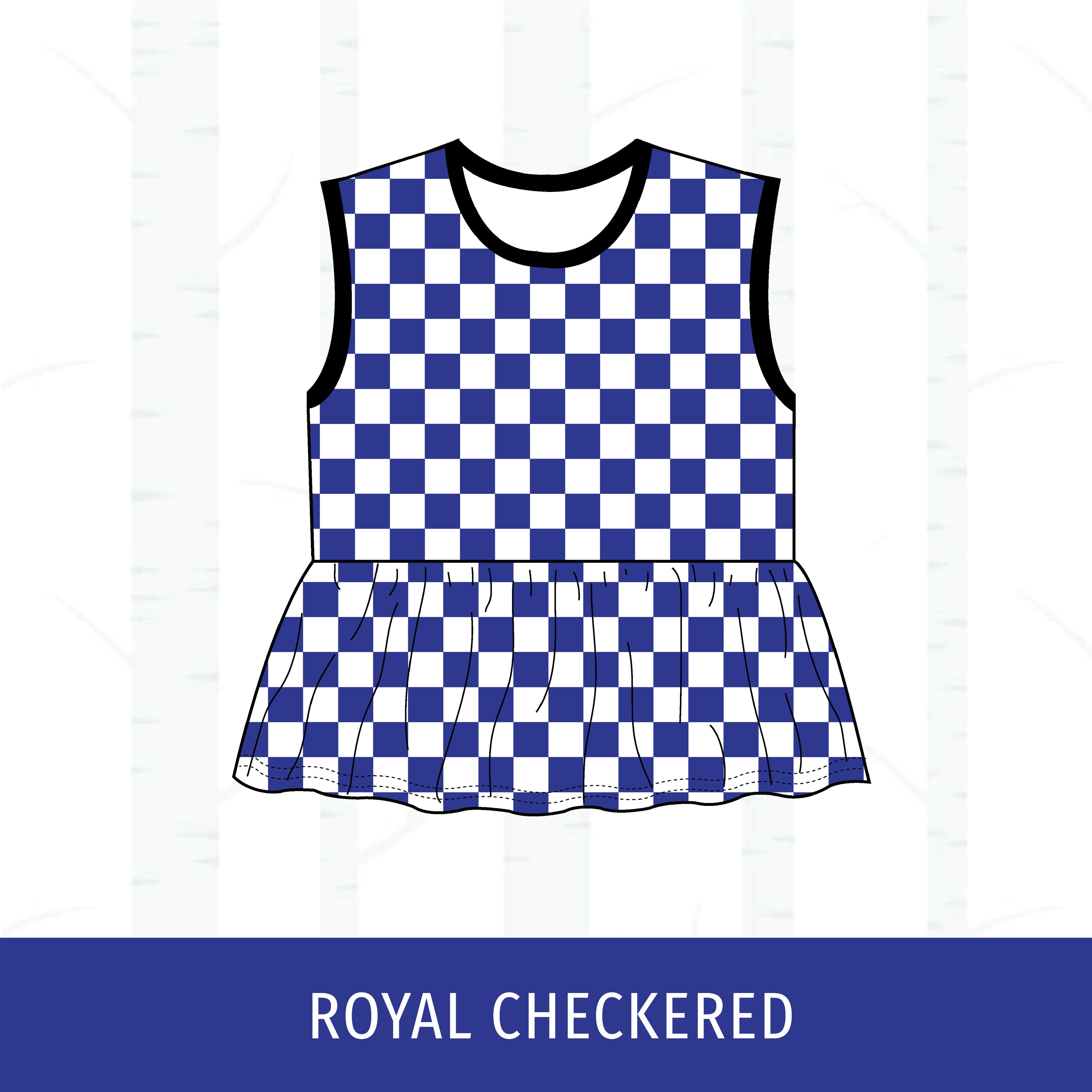 Quincy Blue Devils Peplum Tank