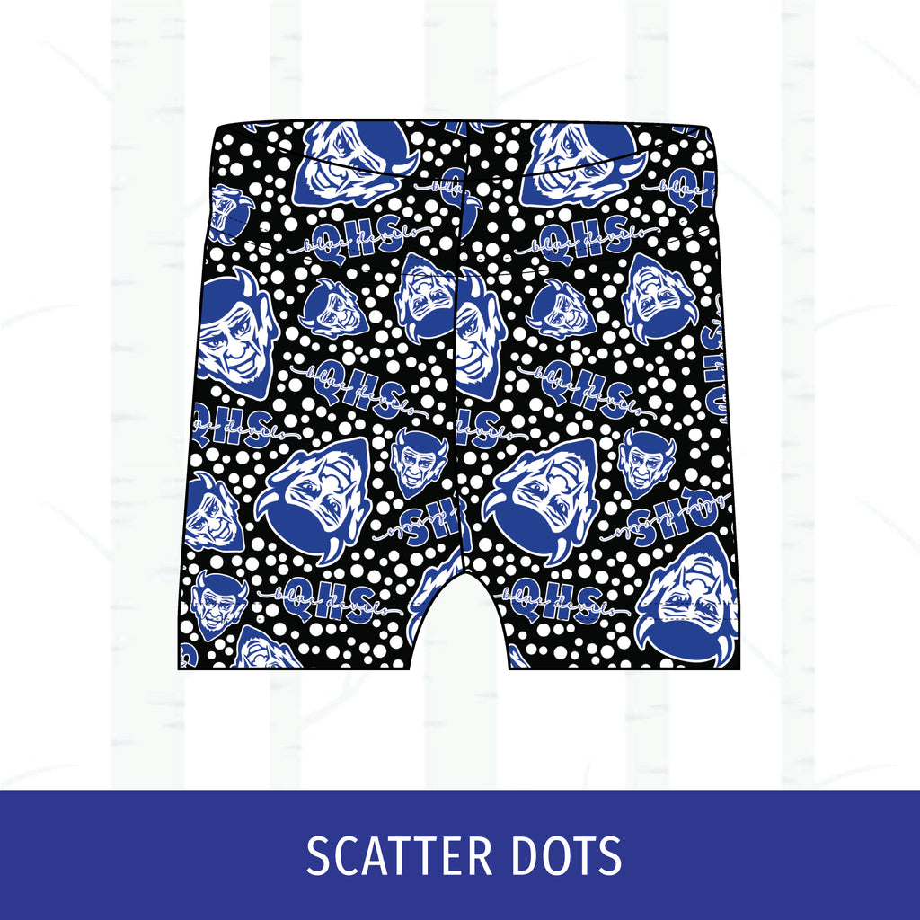 Quincy Blue Devils Two-Tone Bikers