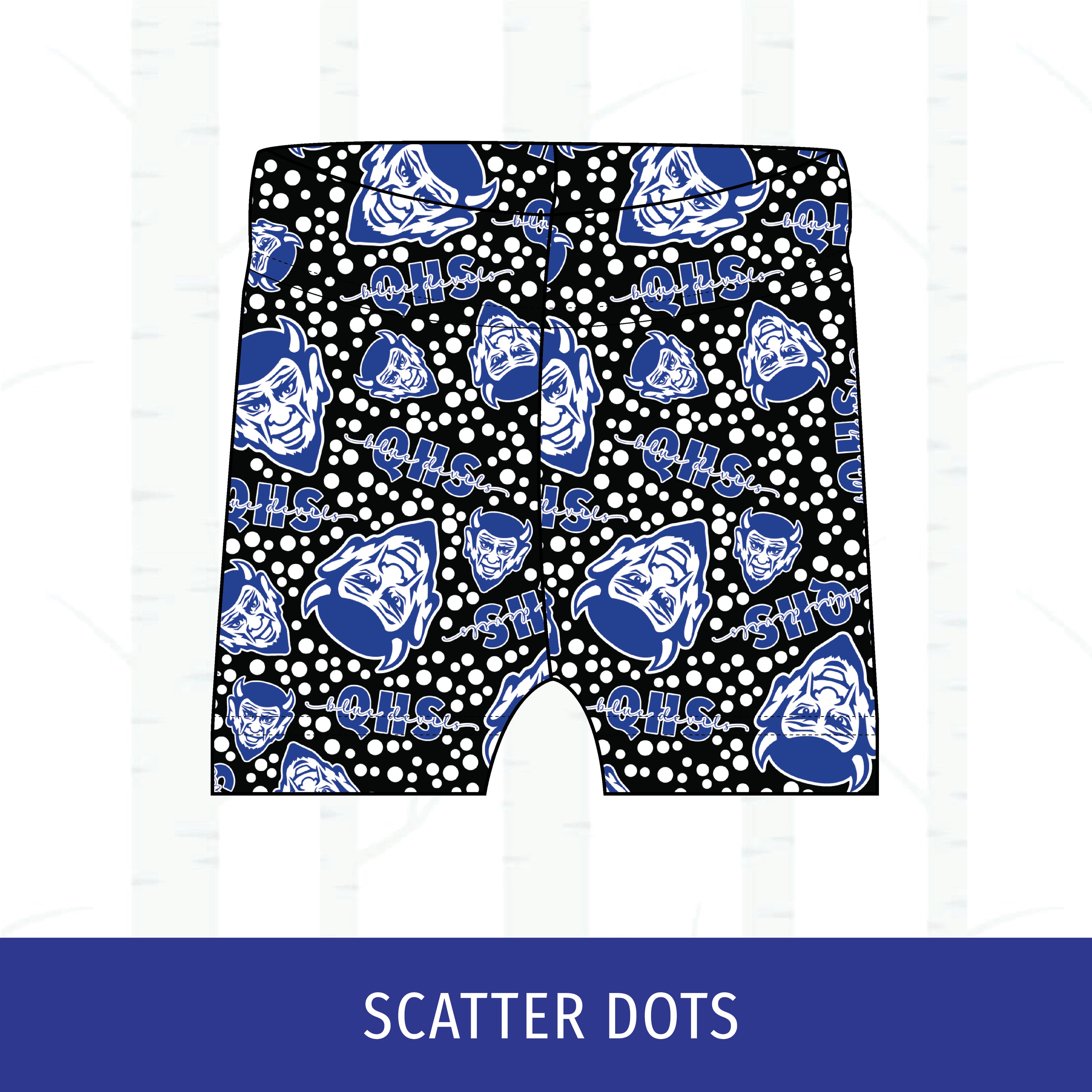 Quincy Blue Devils Two-Tone Bikers