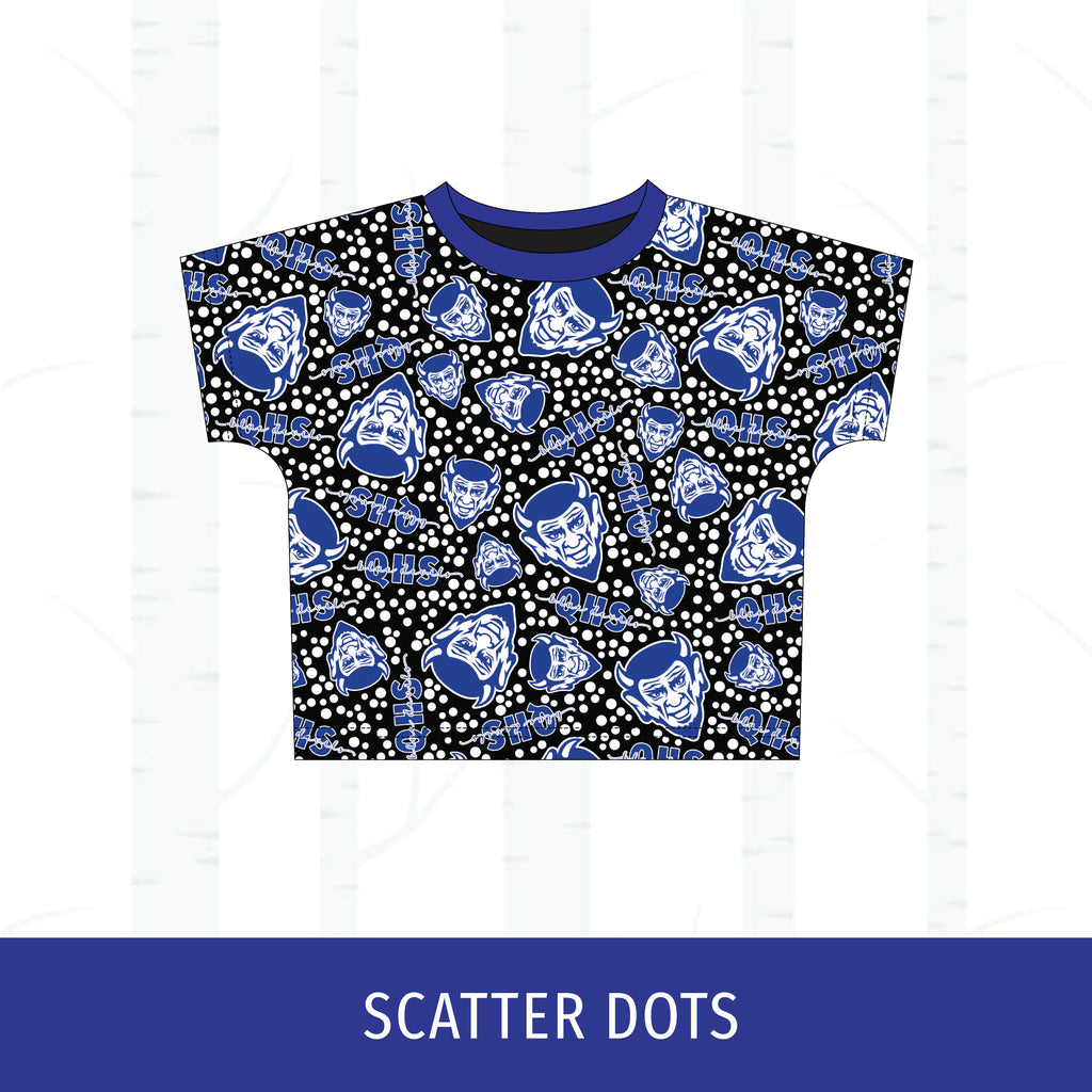 Quincy Blue Devils Boxy T-Shirt