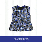 Quincy Blue Devils Peplum Tank